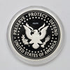 USA 5oz. Donald Trump .999 Silver Round in Wooden Case (No Tax) light wear