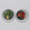 Pair of 2001 & 2005 Canada $5 Coloured Silver Maple, 2pcs (No Tax) Coins Only (scr. caps)