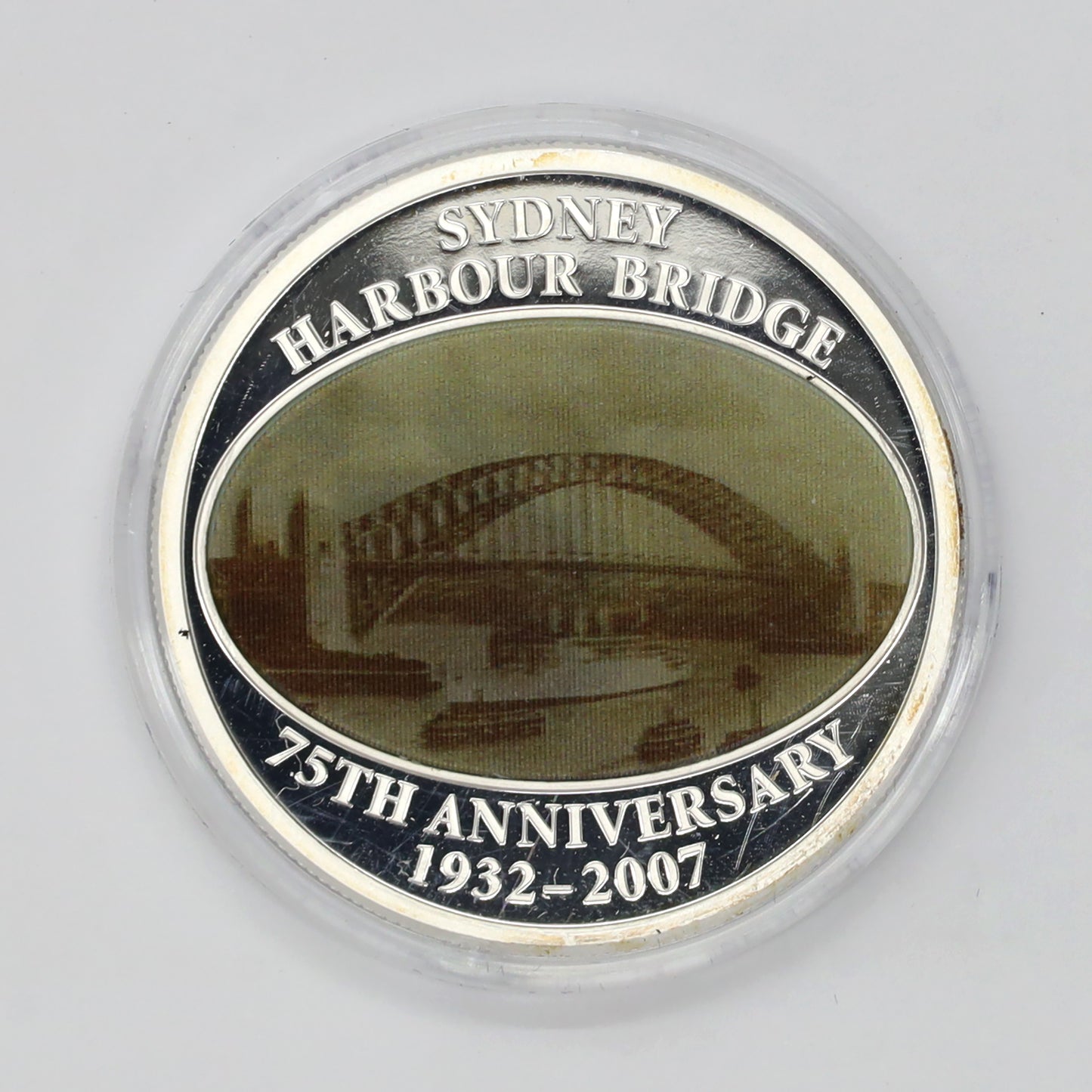 Australia 2007 Sydney Harbour Bridge 75th Anniversary Silver Lenticular (No Tax) wear