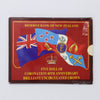 New Zealand 1993 40th Anniversary Coronation $5 Crown in Display Folder (light wear)