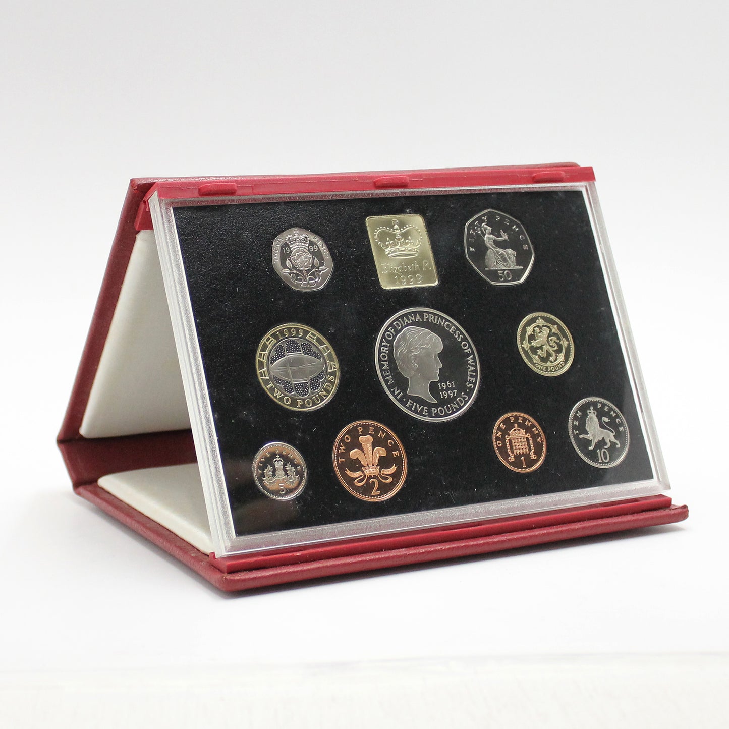 United Kingdom 1999 9-Coin Proof Set (light wear)