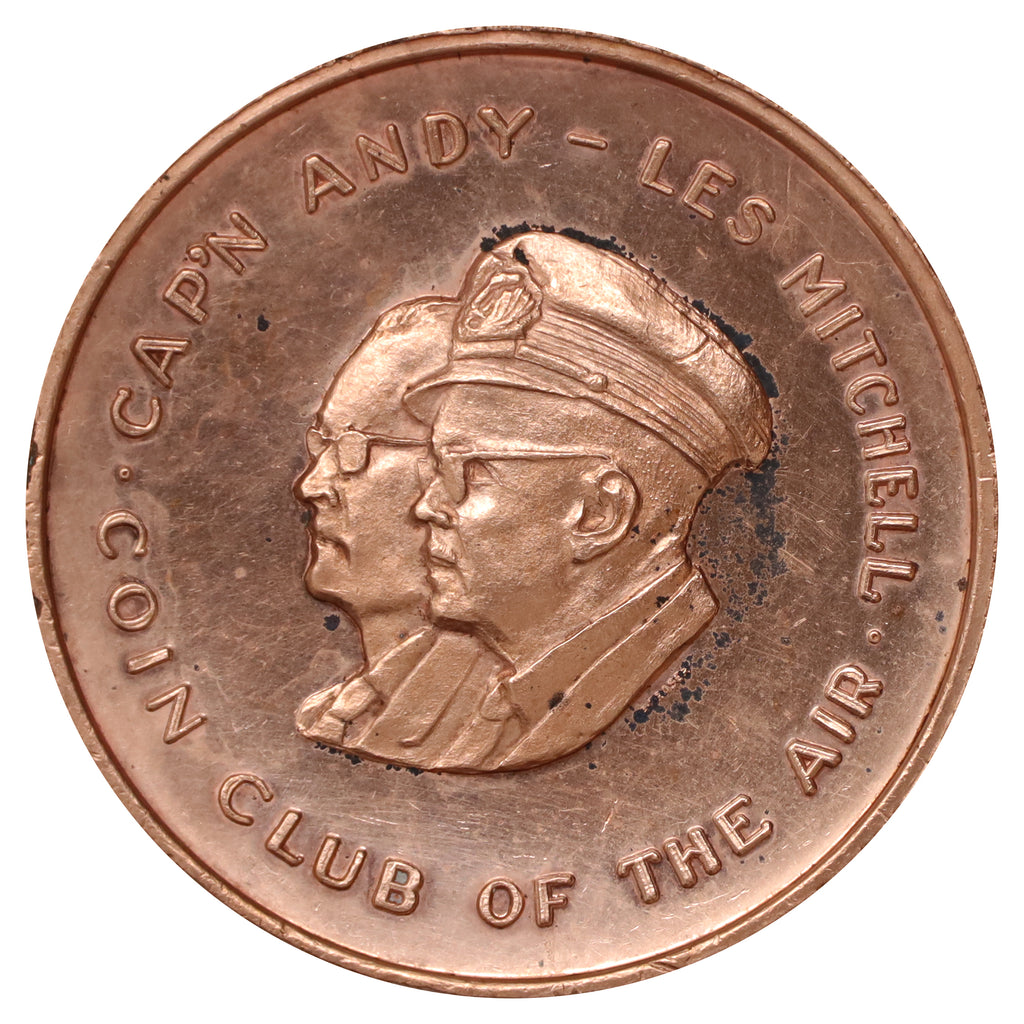 1964 Hamilton, ON, Cap'n Andy's Coin Club of the Air Token