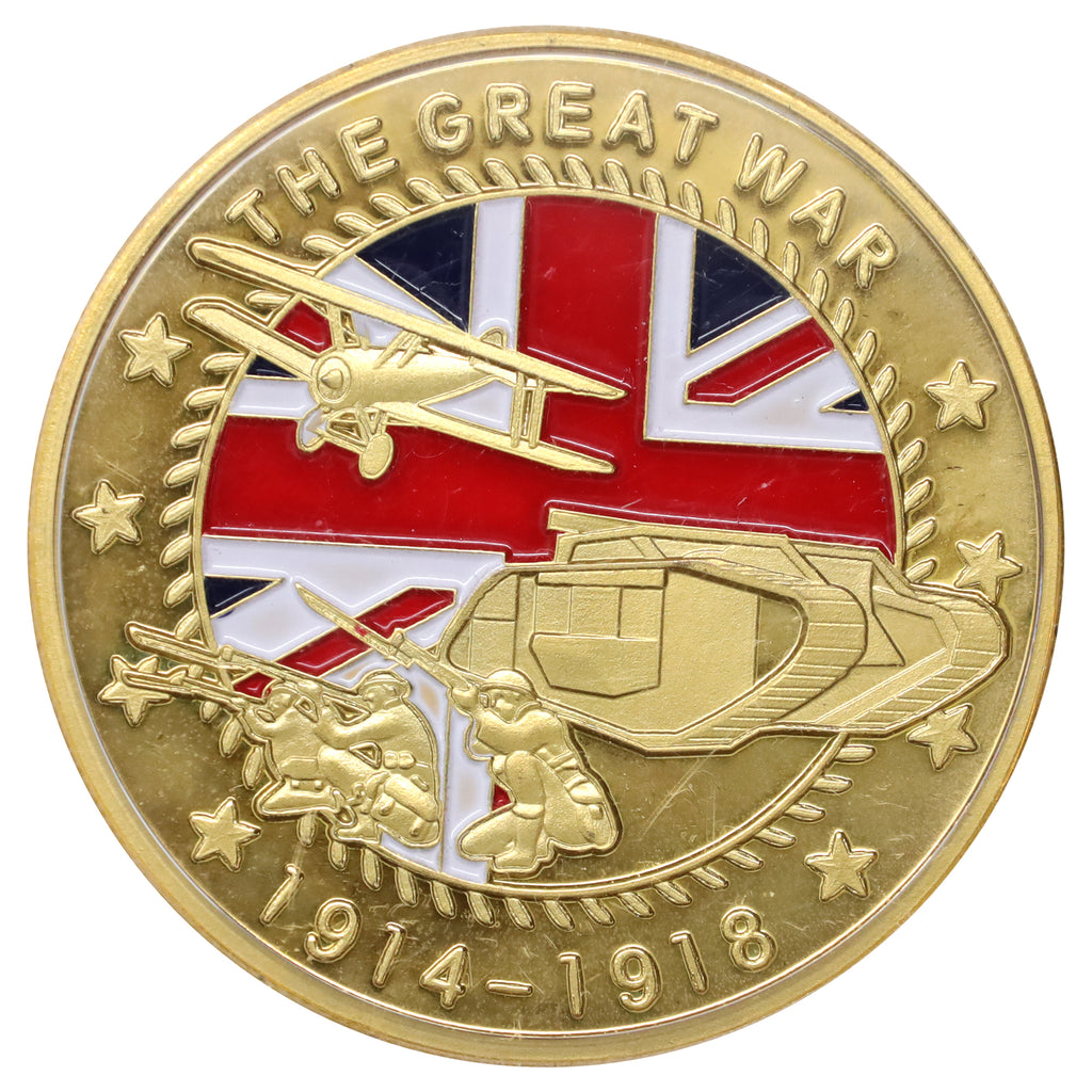 United Kingdom 2018 Great War Gold-Plated Centenary Commemorative Medallion