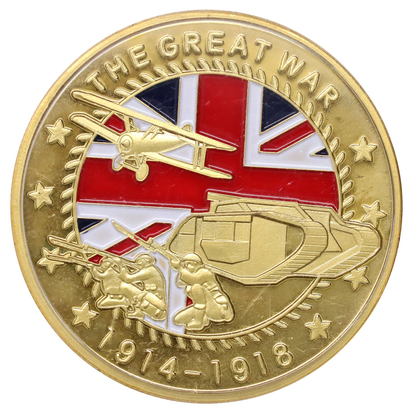 United Kingdom 2018 Great War Gold-Plated Centenary Commemorative Medallion