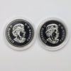 Pair of 2006 & 2013 Canada BU Fine Silver Dollars, 2pcs (No Tax) Coins Only (scr. caps)