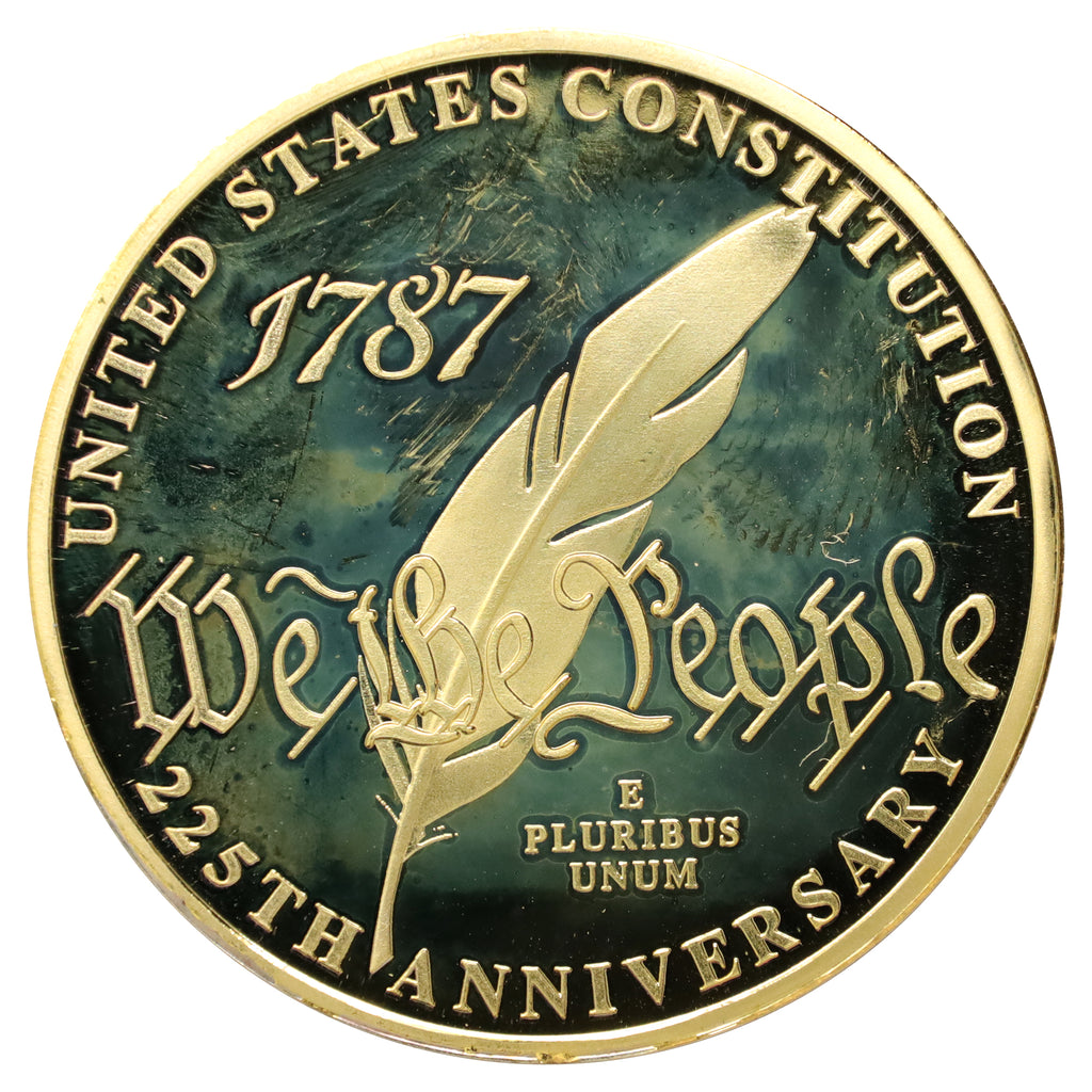 2012 USA 225th Anniversary of the US Constitution Brass Token (scuffs)