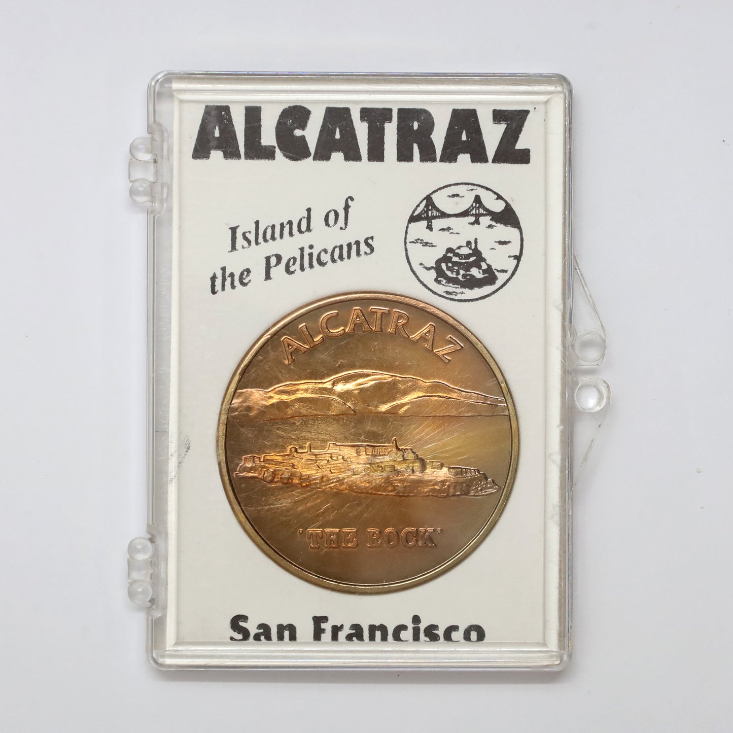 Vintage California Series: Alcatraz, San Francisco Medallion in Original Case (wear)