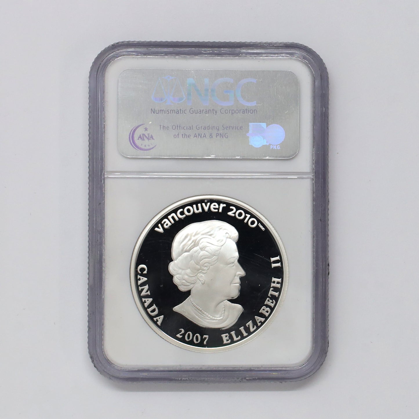 2007 Canada $25 Alpine Skiing Olympic Sterling Silver Hologram Coin NGC Cert. PF69 UHC