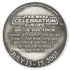 2007 Star Wars Celebration Europe Portugal Obi-Wan Kenobi 5 cm Medallion