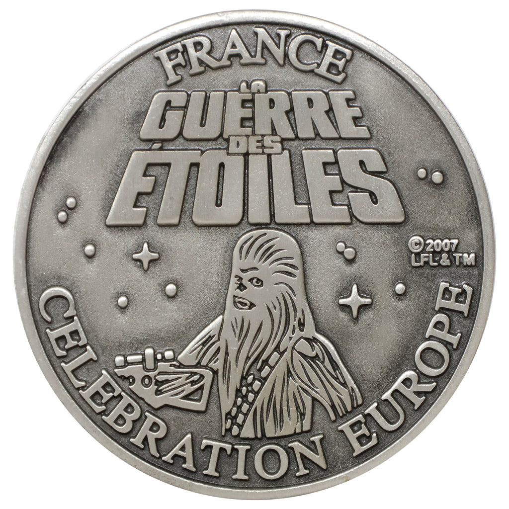 2007 Star Wars Celebration Europe France Chewbacca 5 cm Medallion
