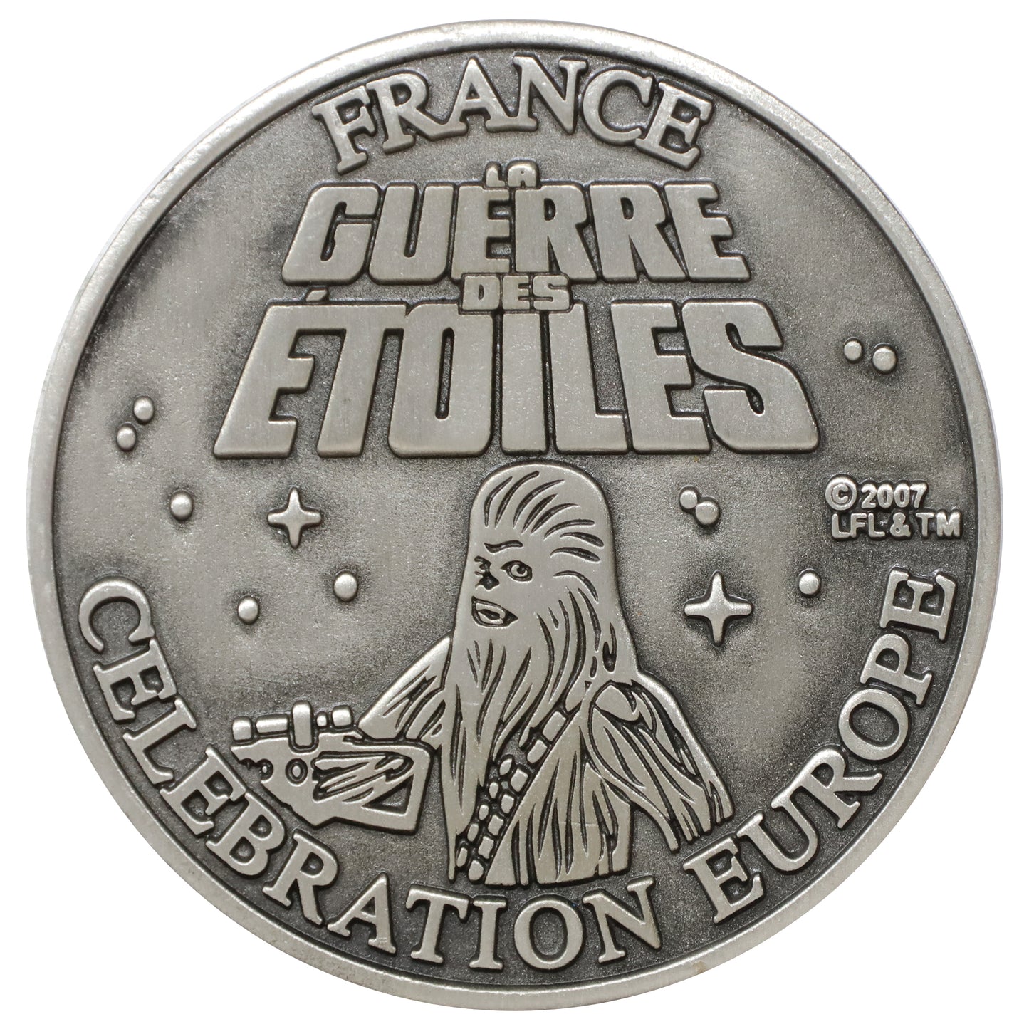2007 Star Wars Celebration Europe France Chewbacca 5 cm Medallion