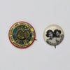 Pair of Vintage Royal Family Button Pins, 2pcs
