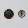 Pair of Vintage Royal Family Button Pins, 2pcs