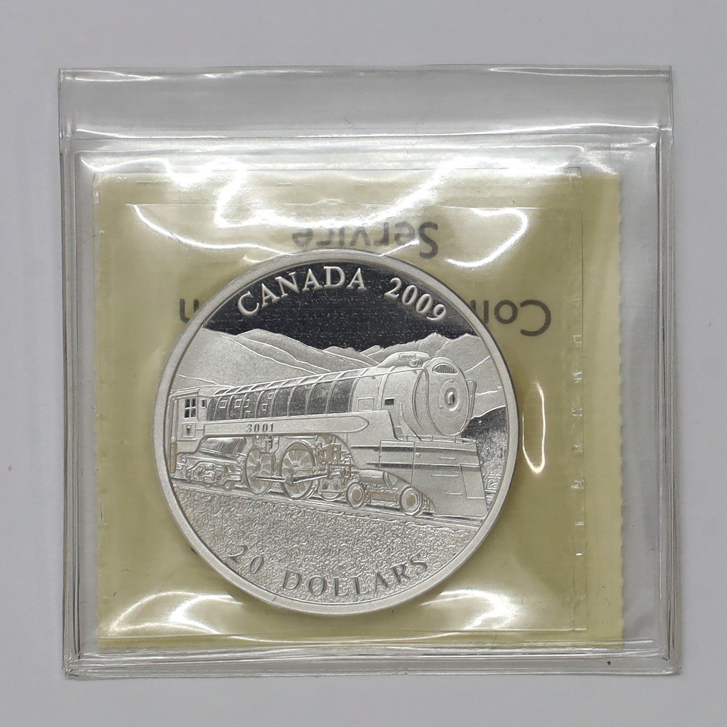 2009 $20 Great Canadian Locomotives Jubilee Fine Silver Coin ICCS Cert. PF67 UHC (No Tax)