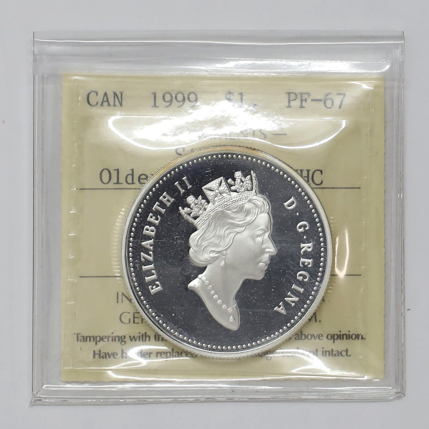 1999 Canada Intl. Year of Older Persons .925 Silver Coin ICCS Certified PF67 UHC