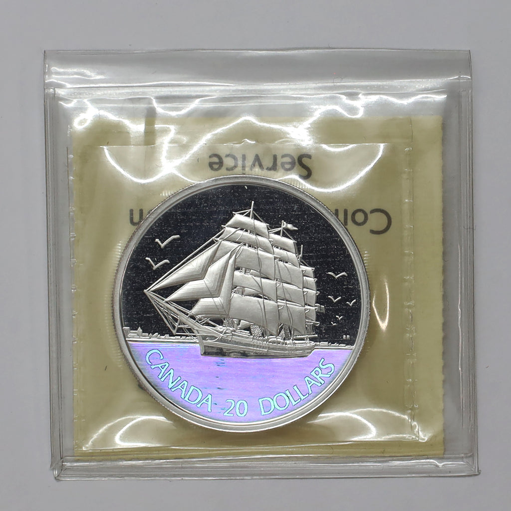 2005 Canada $20 Tall Ships 3-Masted Fine Silver Coin ICCS Certified PF67 UHC (No Tax)