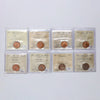 Lot of 8x 1949-1960 Canada 1-cents ICCS Certified MS62 to MS65 Red, 8pcs