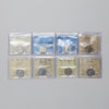 Lot of 8x 1945-1978 Canada 5-cents Certified EF45 to UNC64, 8pcs