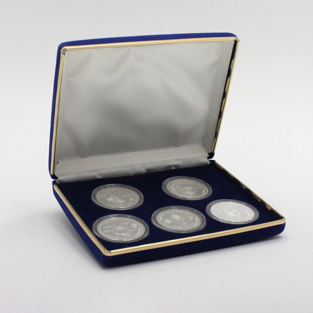 1990-1994 Canada Tecumseh Lions Club 5-Coin Fine Silver Trade Dollar Set (No Tax) issues