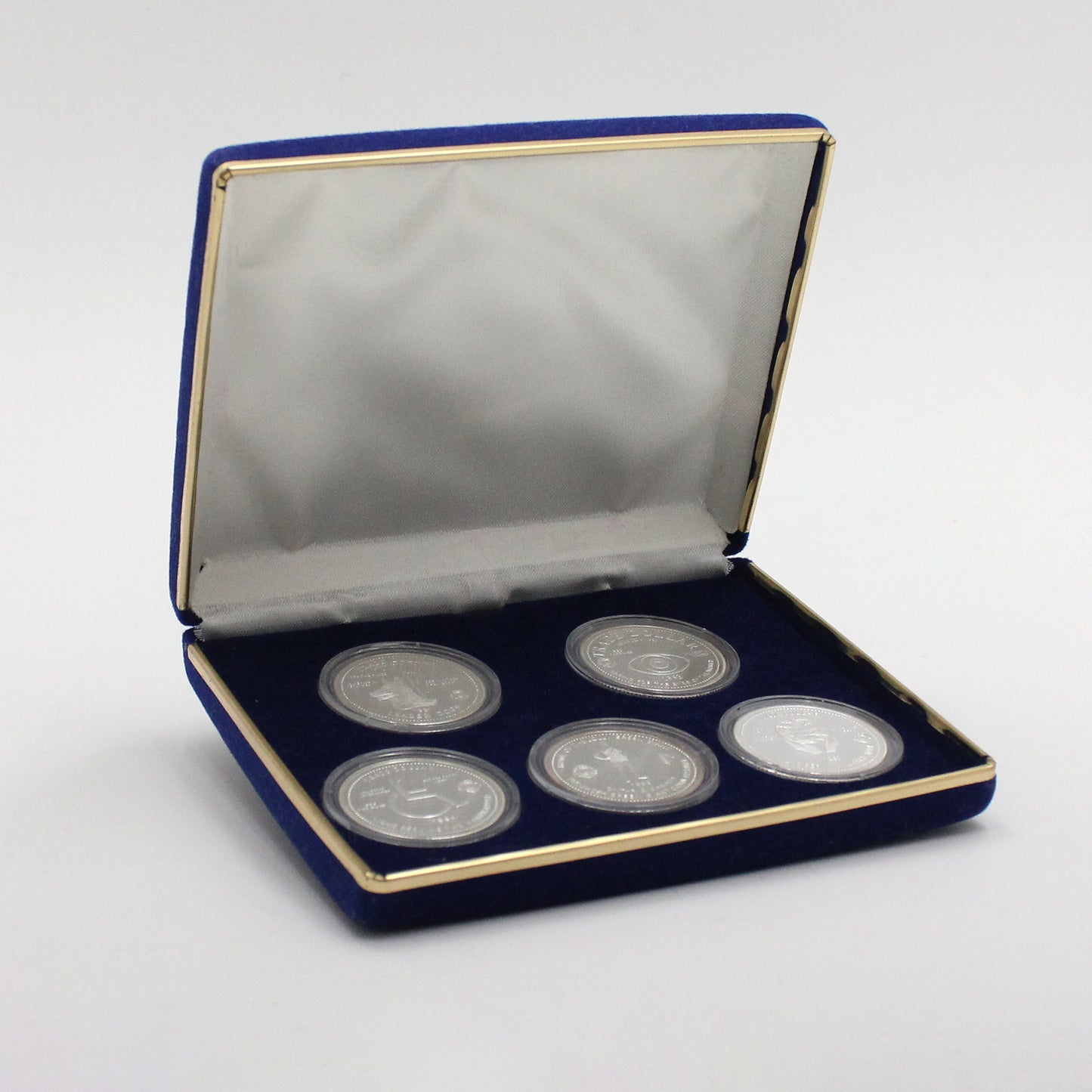 1990-1994 Canada Tecumseh Lions Club 5-Coin Fine Silver Trade Dollar Set (No Tax) issues