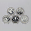 1990-1994 Canada Tecumseh Lions Club 5-Coin Fine Silver Trade Dollar Set (No Tax) issues