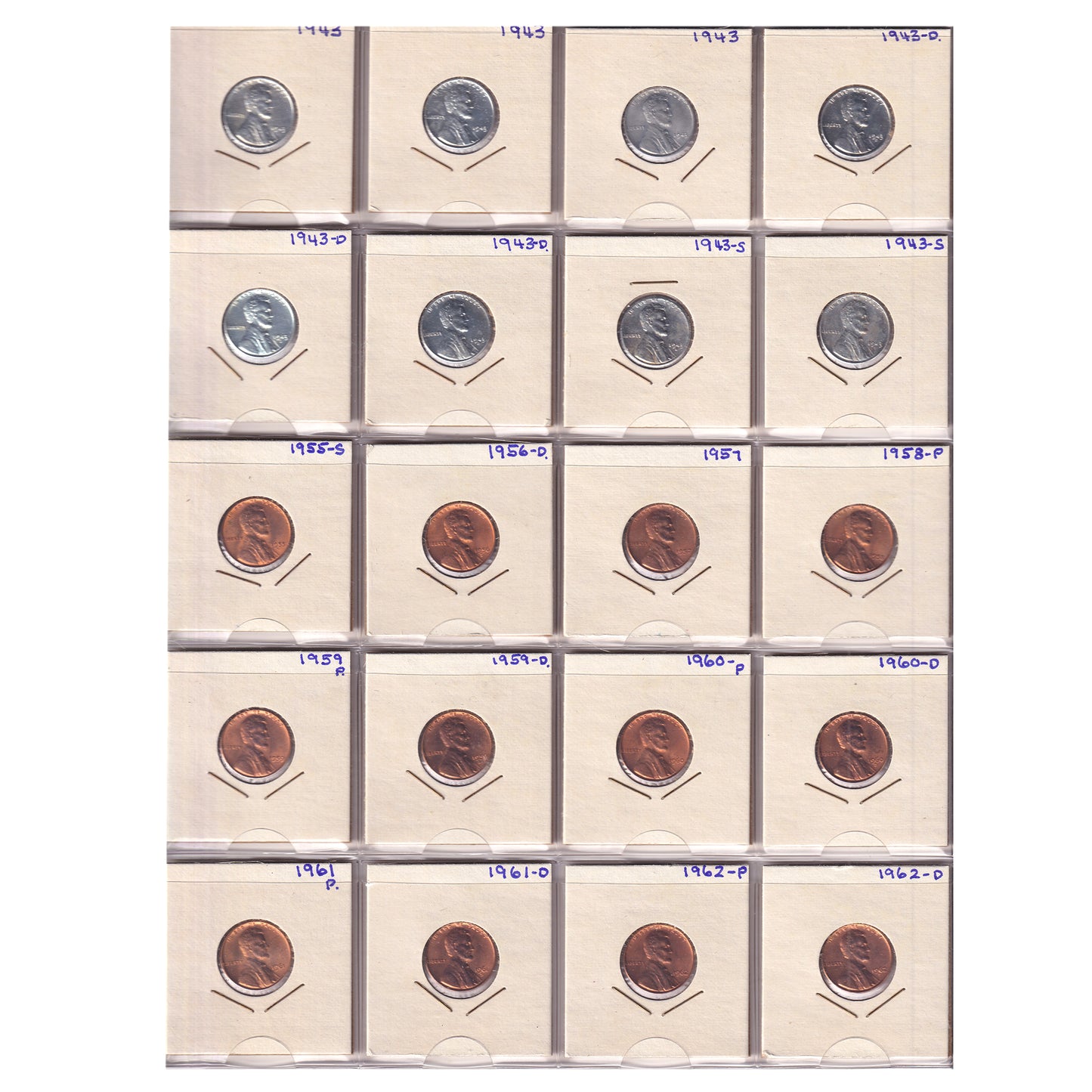 Estate Lot of 185x 1886-2010 USA Decimal in Black Binder (sold as-is)