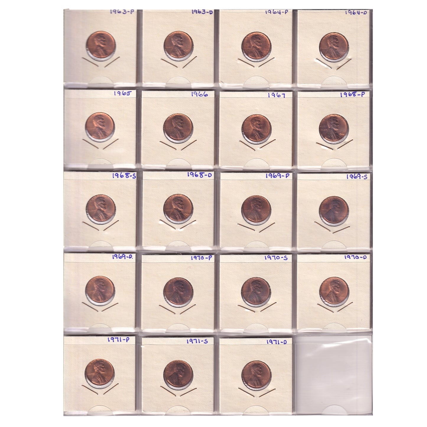 Estate Lot of 185x 1886-2010 USA Decimal in Black Binder (sold as-is)