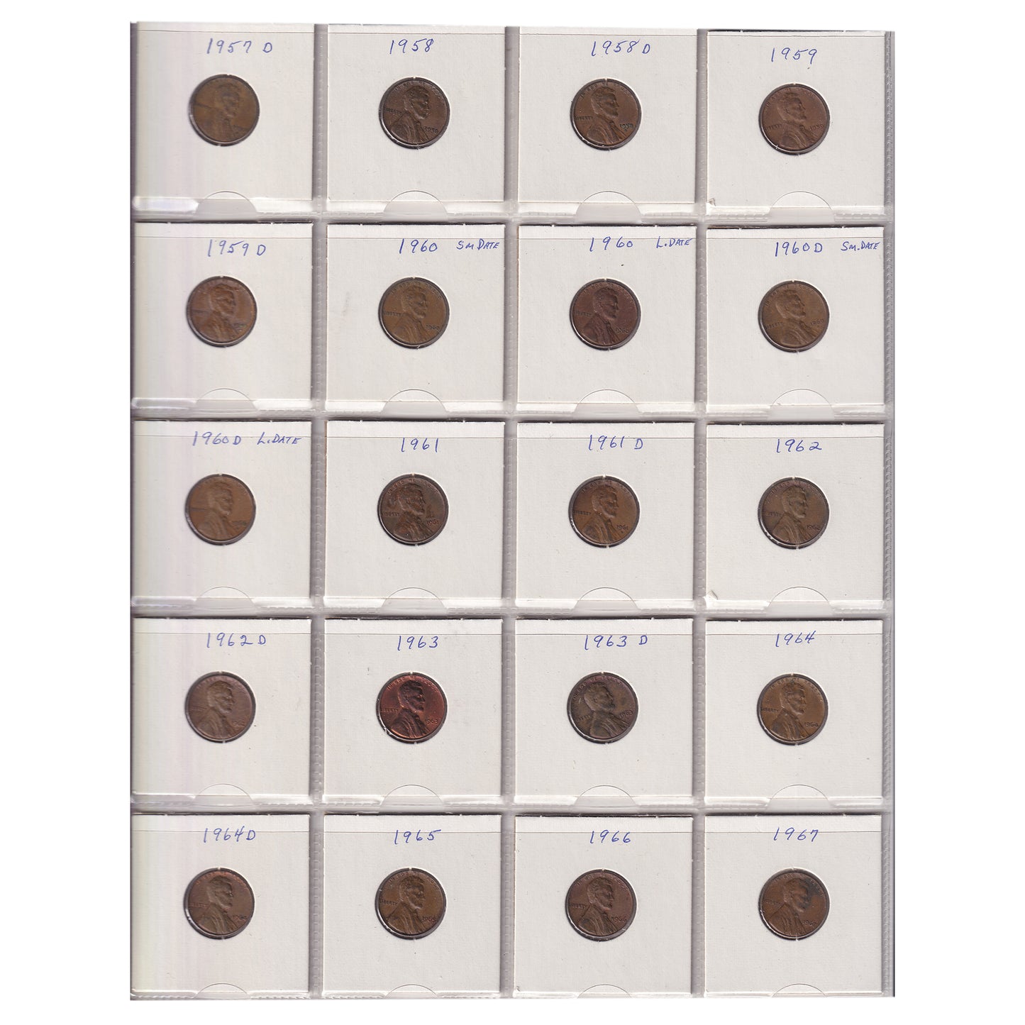 Estate Lot of 185x 1886-2010 USA Decimal in Black Binder (sold as-is)
