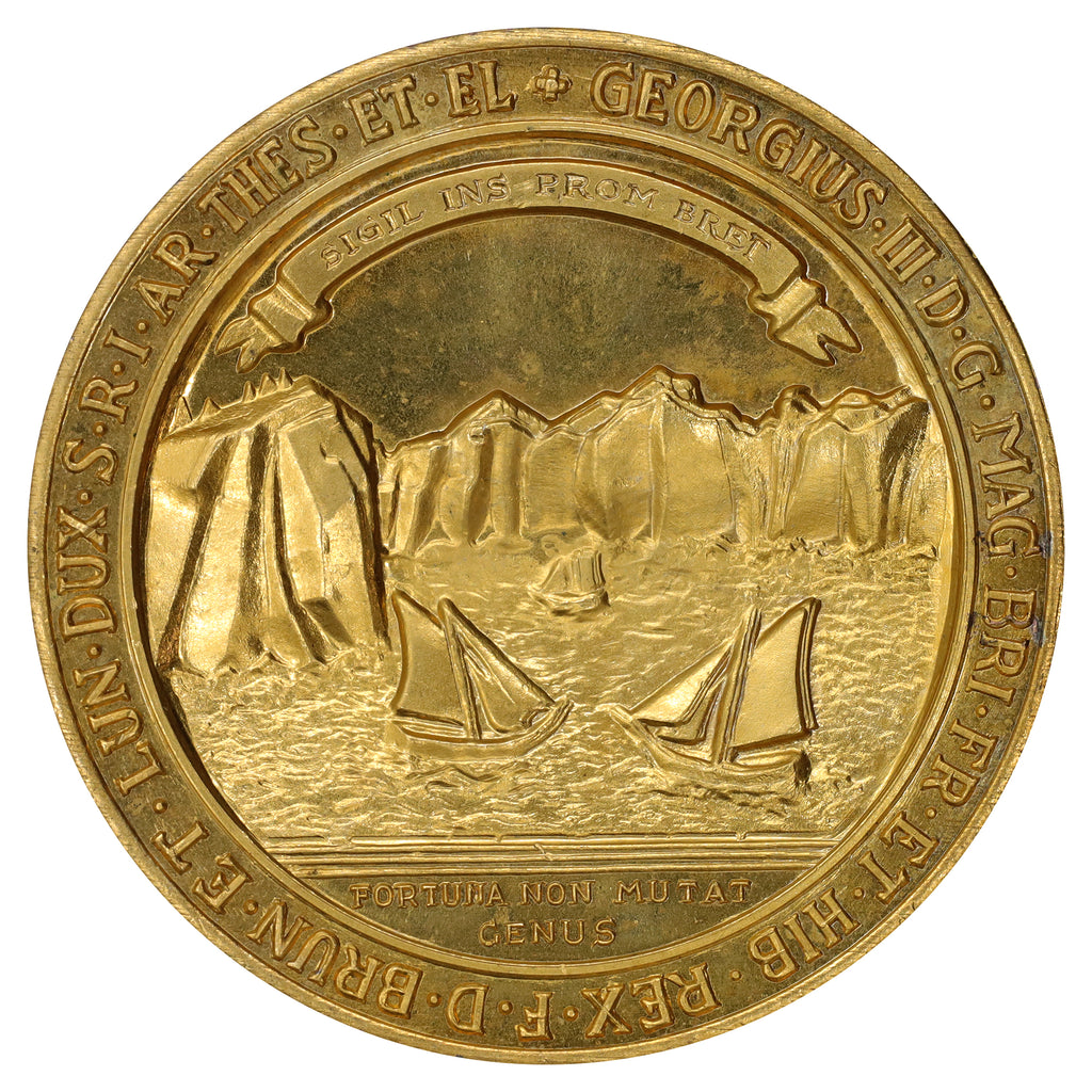 1967 Great Seal of the Island of Cape Breton Gold-Plated Replica Medallion