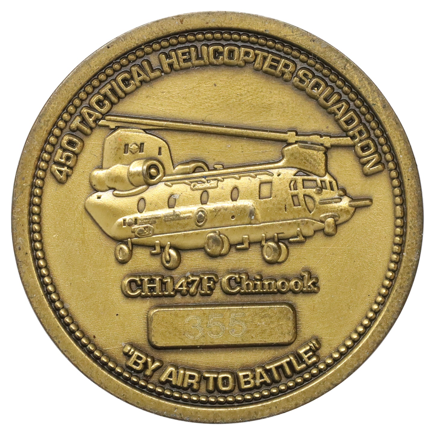 450 Tactical Helicopter Squadron CH147F Chinook Challenge Coin