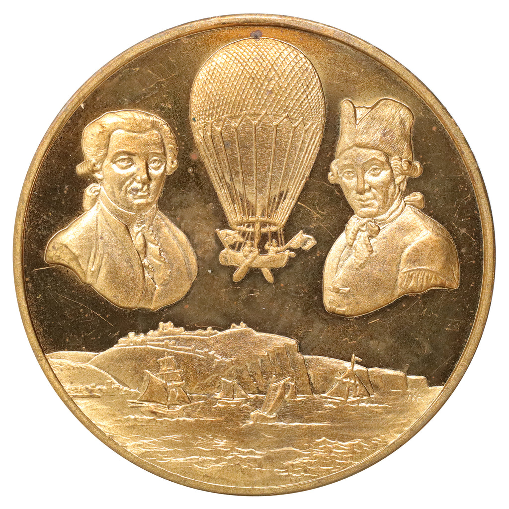 Royal Air Force Museum First Crossing of the Sea by Air 1785 Commemorative Medallion