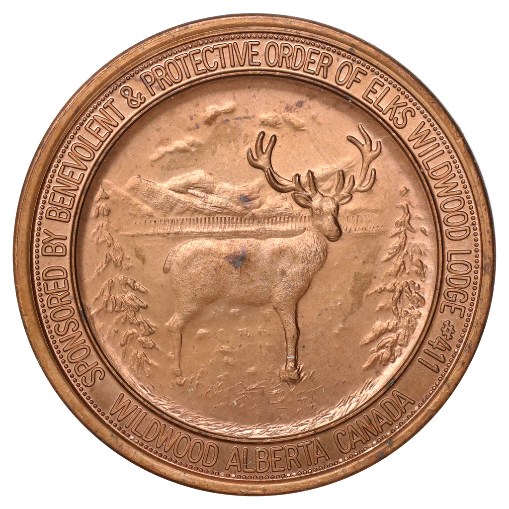 1984 Wildwood, AB, World Coin Week Commemorative Token
