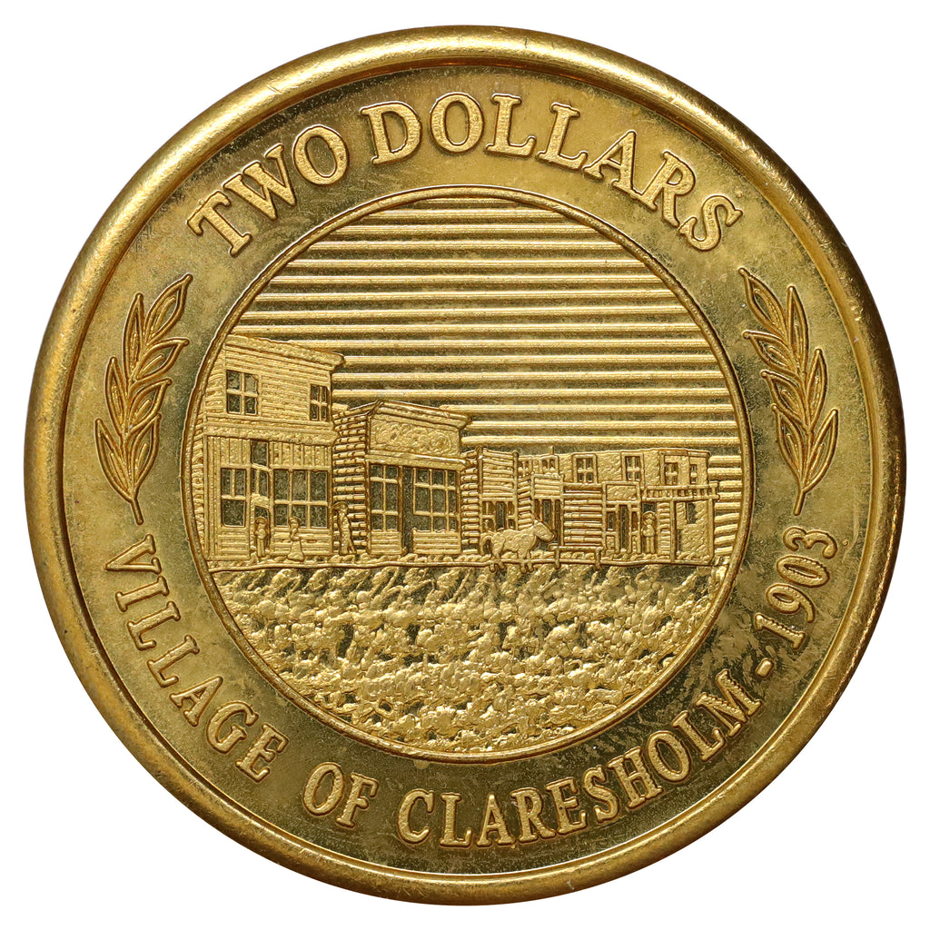 2003 Claresholm, AB, $2 Souvenir Trade Token
