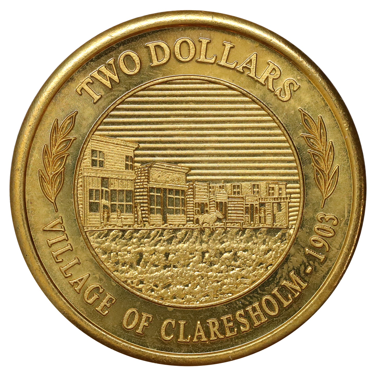 2003 Claresholm, AB, $2 Souvenir Trade Token