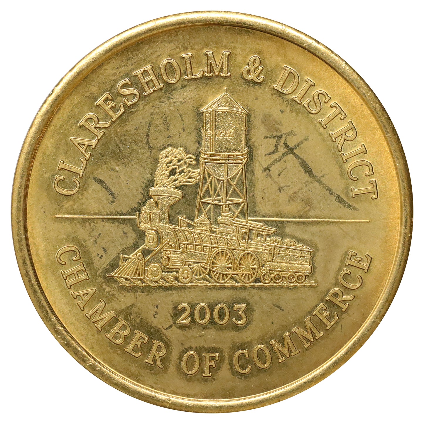 2003 Claresholm, AB, $2 Souvenir Trade Token