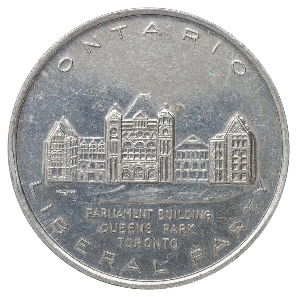 Vintage (1967-1987) Ontario Liberal Party Eddie Sargent MPP Good Luck Token