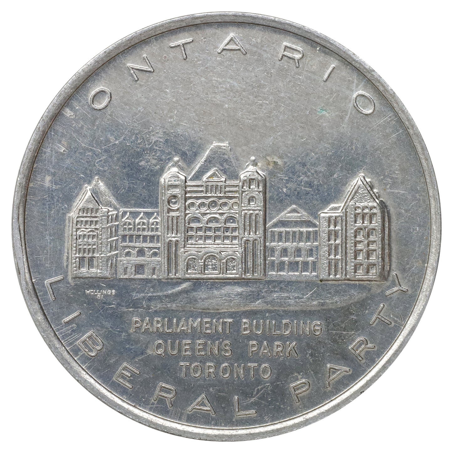 Vintage (1967-1987) Ontario Liberal Party Eddie Sargent MPP Good Luck Token