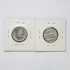 RARE Pair of 2007 & 2008 Alpine Skiing Canada 25-cents Mule & Non-Mule, 2pcs