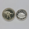 Pair of South Korea 1988 Olympic .900 Silver Coins, 2pcs