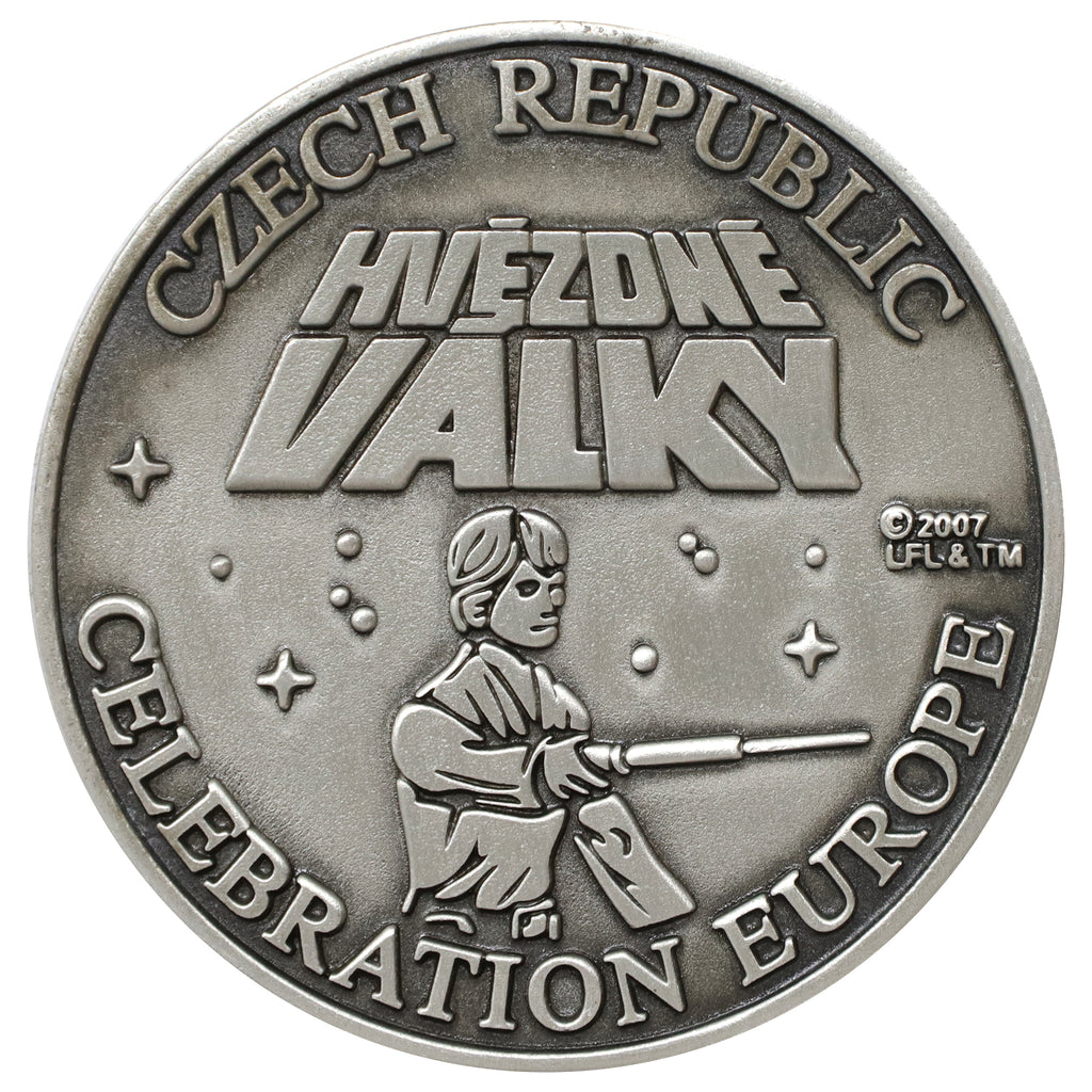 2007 Star Wars Celebration Europe Czech Republic Luke Skywalker 5 cm Medallion