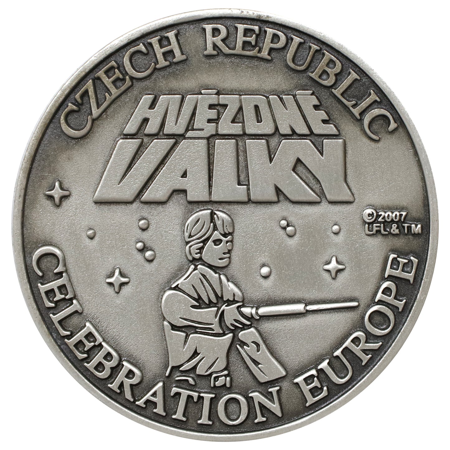 2007 Star Wars Celebration Europe Czech Republic Luke Skywalker 5 cm Medallion