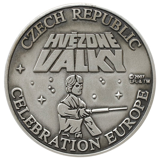 2007 Star Wars Celebration Europe Czech Republic Luke Skywalker 5 cm Medallion