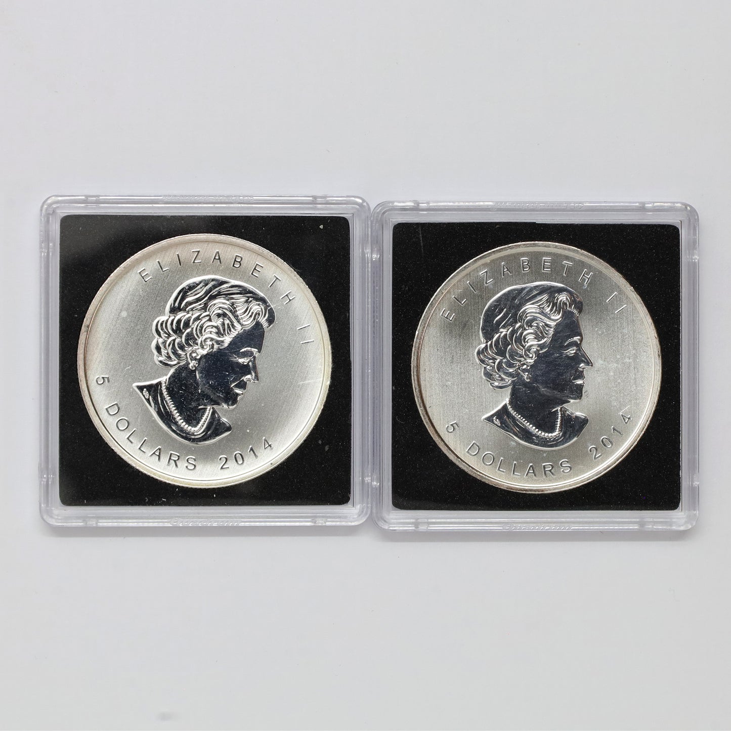 Pair of 2014 Canada $5 Birds of Prey Fine Silver Coins, 2pcs (No Tax) issues