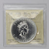 2001 Canada $5 Red Coloured Silver Maple Leaf Autumn ICCS Certified SP66 (No Tax)