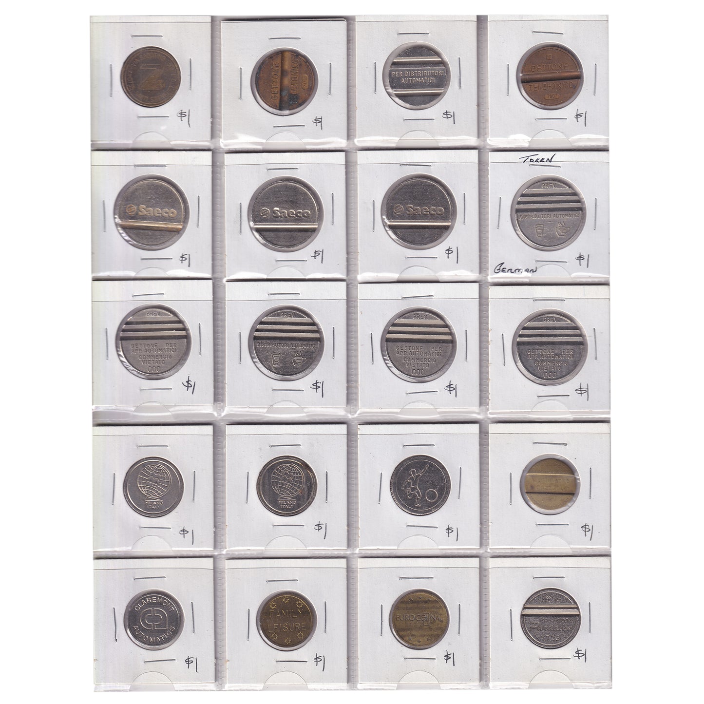 Group Lot of 60x Tokens - Commemorative, Arcade, Religious, Phone, and More! 60pcs