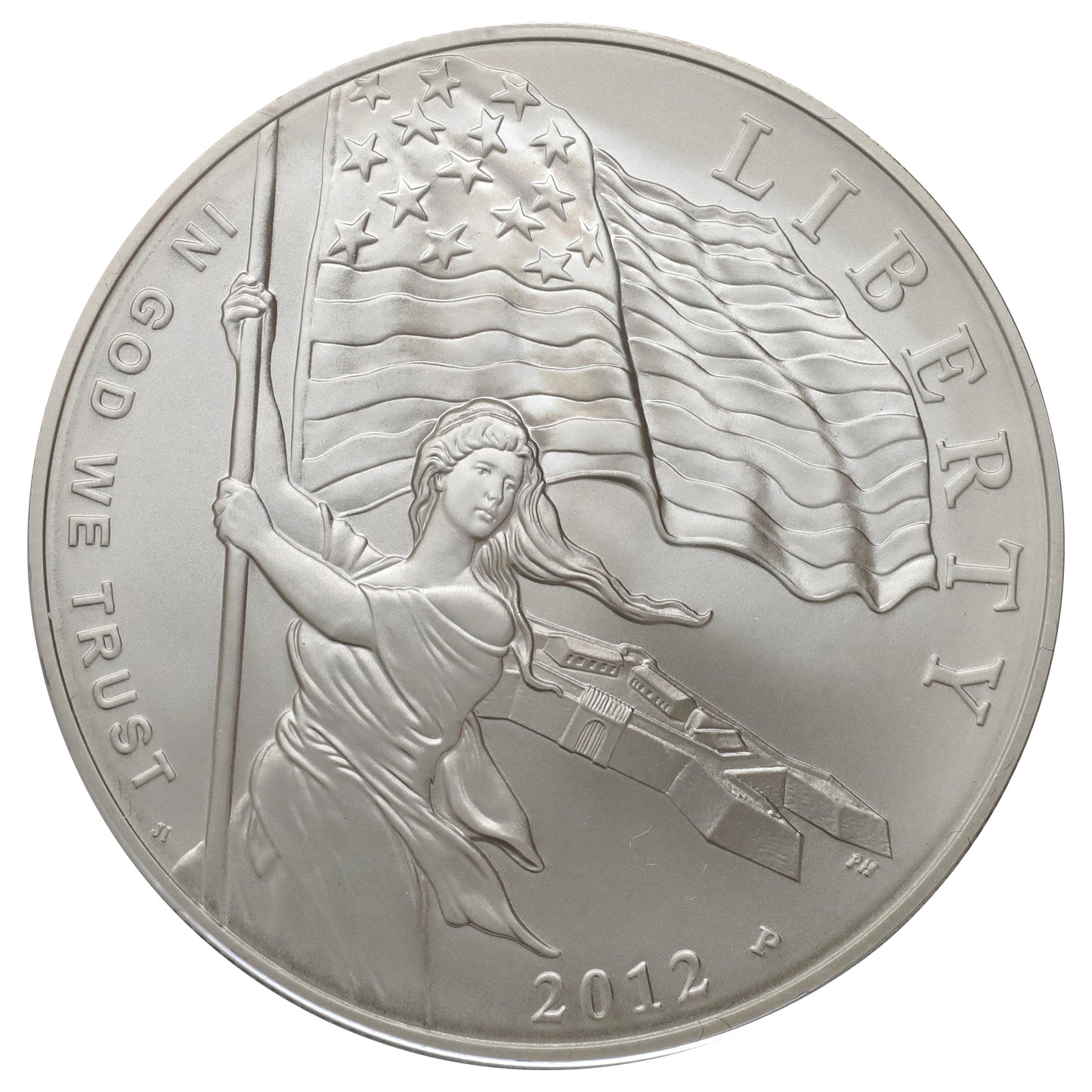 2012 USA Star-Spangled Banner Commemorative .900 Brilliant Uncirculated Silver Dollar