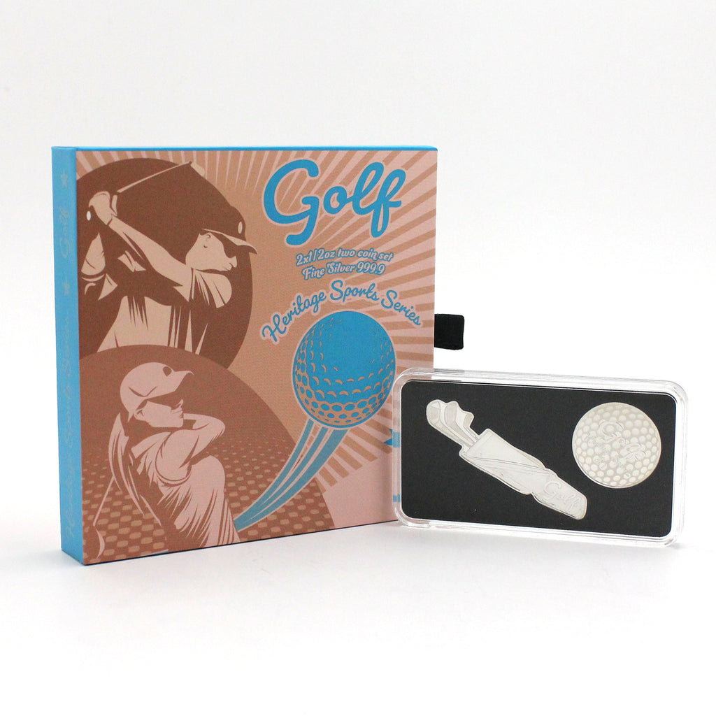 Heritage Sports Series: Gold 2-Coin .999 Fine Silver Set (No Tax)