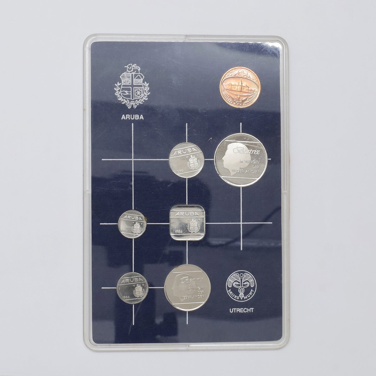 Aruba 1986 6-Coin & Token Mint Set (scratches & scuffs)