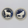 Ethiopia 1977 WWF Conservation Sterling Silver Proof Coins in Original Case (light wear)