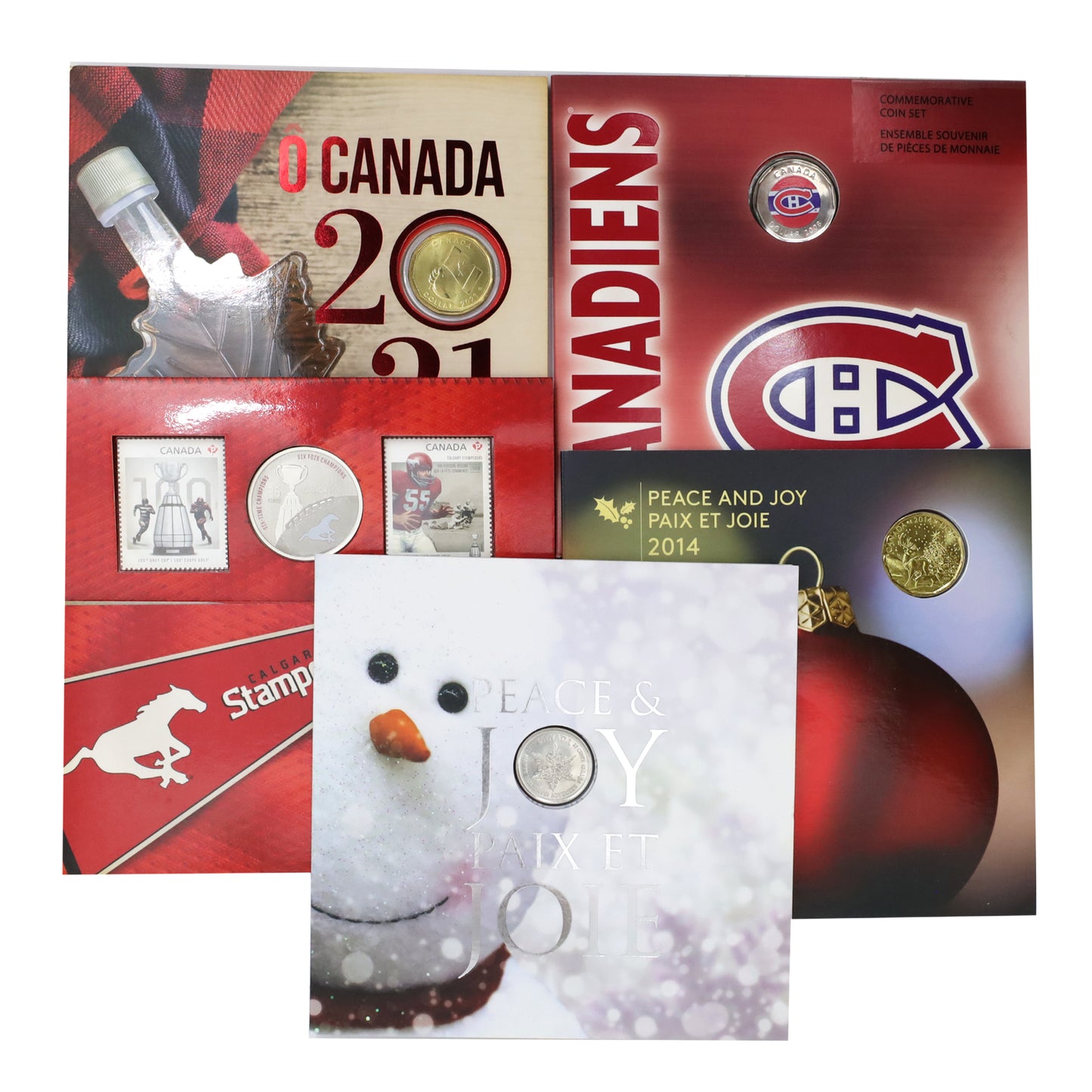 Lot of 5x Collectible Royal Canadian Mint Commemorative Gift Sets, 5pcs (issues)